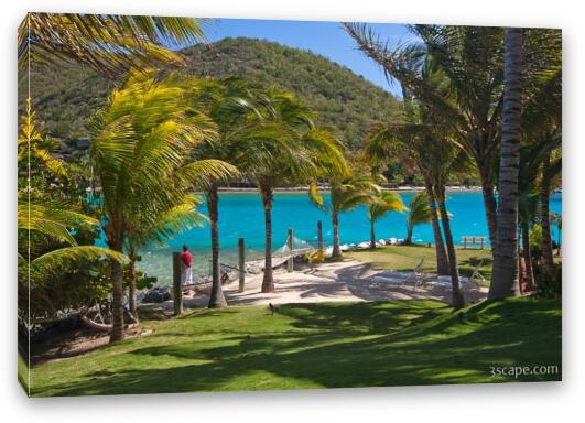 Saba Rock Resort Fine Art Canvas Print