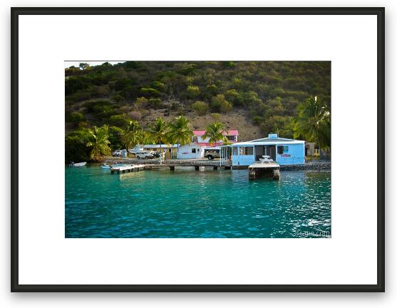 Little Bay on Jost van Dyke (what we called Little El Salvador) Framed Fine Art Print