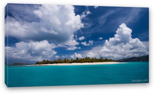 Paradise Is Sandy Cay Fine Art Canvas Print