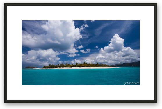 Paradise Is Sandy Cay Framed Fine Art Print