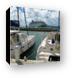 Cruise ship in Road Town Canvas Print