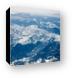 Snow covered Rocky Mountains Canvas Print