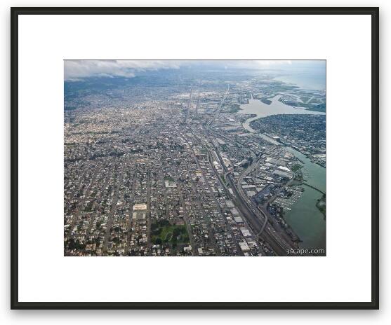 Flying over San Fran Framed Fine Art Print