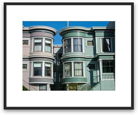 Colorful homes Framed Fine Art Print