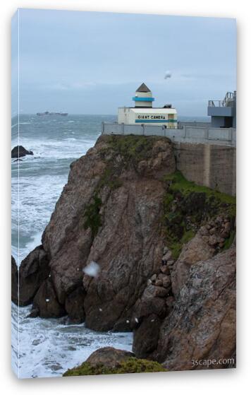 Giant Camera at the Cliff House Fine Art Canvas Print