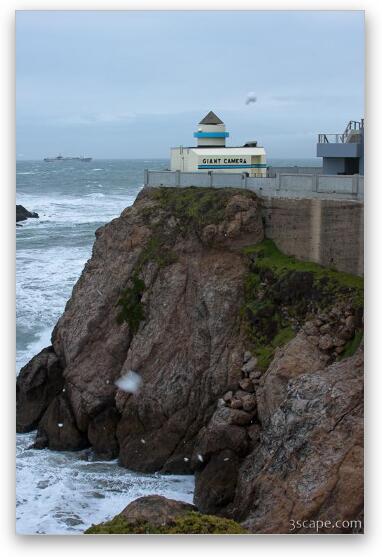 Giant Camera at the Cliff House Fine Art Metal Print