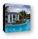 The VIP pool at Melia Caribe Canvas Print