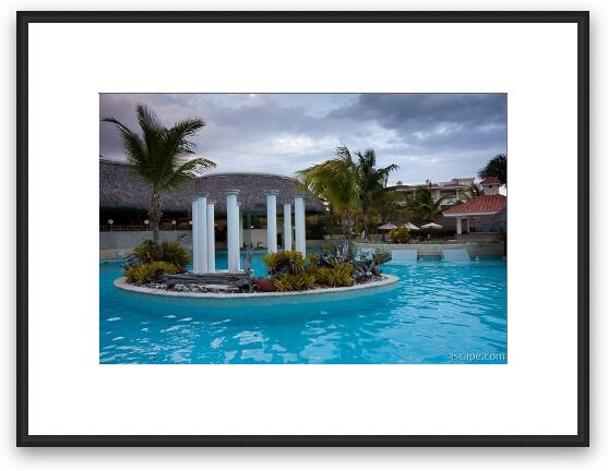 The VIP pool at Melia Caribe Framed Fine Art Print