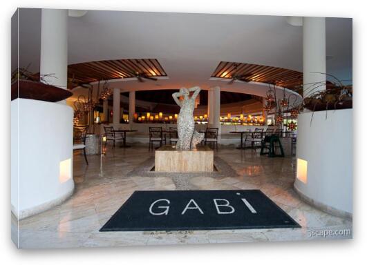 Gabi - the VIP restaurant at Melia Caribe Fine Art Canvas Print