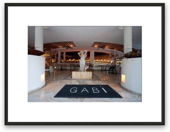 Gabi - the VIP restaurant at Melia Caribe Framed Fine Art Print