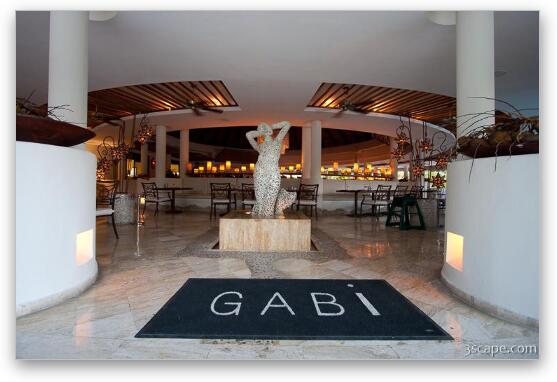 Gabi - the VIP restaurant at Melia Caribe Fine Art Metal Print