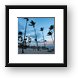 Palm trees on the beach at sunset Framed Print