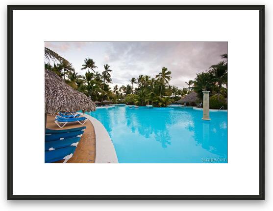 One of three large pools at Melia Caribe Framed Fine Art Print