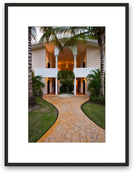 Resort villa Framed Fine Art Print