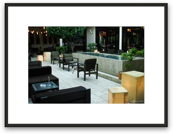 The resort had many bar and lounge areas for relaxing Framed Fine Art Print