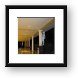 Hallway and statues at the resort Framed Print