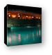 Night shot of VIP pool and restaurant Canvas Print