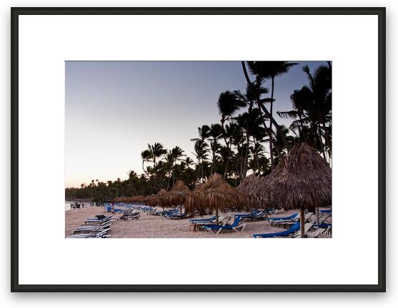 Punta Cana beach at sunrise Framed Fine Art Print