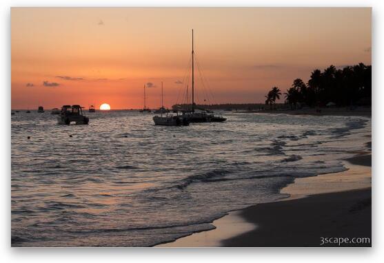 Sunrise in Punta Cana Fine Art Metal Print
