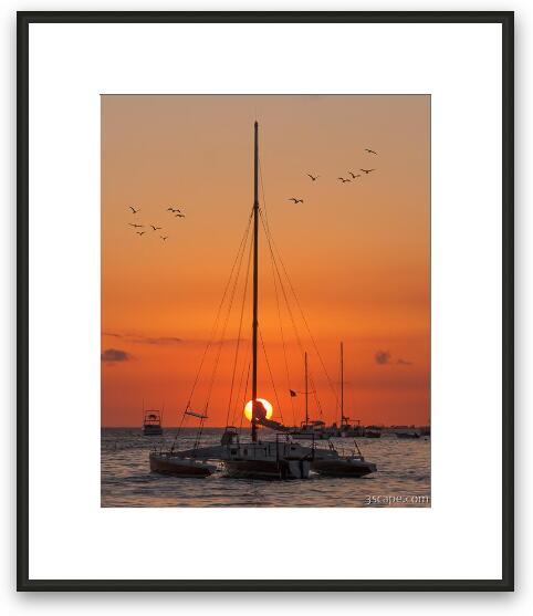 Sunrise in Punta Cana Framed Fine Art Print