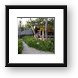 Walkway to the buffet Framed Print
