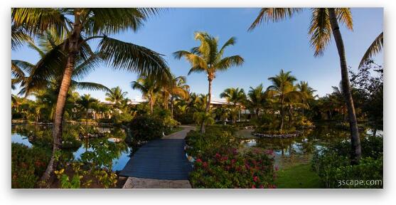 Resort landscape panoramic Fine Art Metal Print