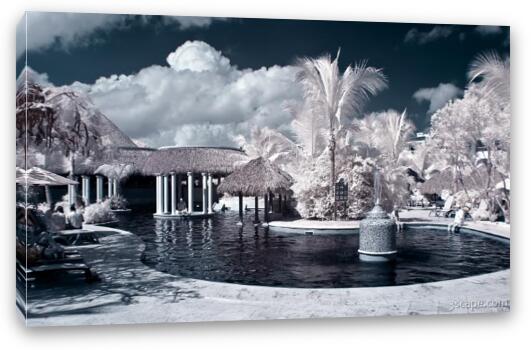 Melia Caribe Tropical VIP pool Fine Art Canvas Print