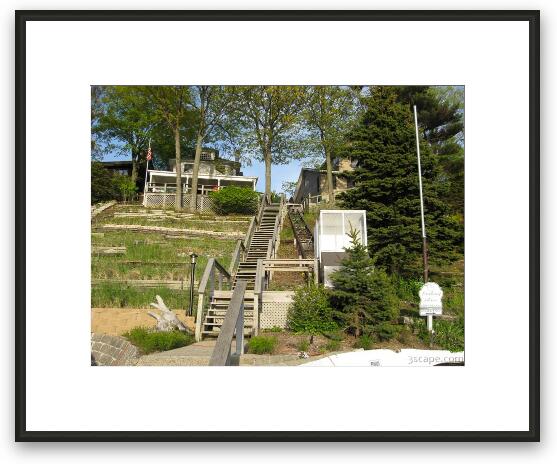 Looking Glass Bed and Breakfast funicular Framed Fine Art Print