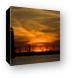 Sunset at Grand Haven pier and lighthouse Canvas Print