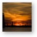 Sunset at Grand Haven pier and lighthouse Metal Print