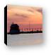 Pastel Sunset over Grand Haven Lighthouse Canvas Print