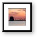 Pastel Sunset over Grand Haven Lighthouse Framed Print