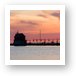 Pastel Sunset over Grand Haven Lighthouse Art Print