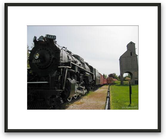 Pere Marquette 1223 train locomotive Framed Fine Art Print