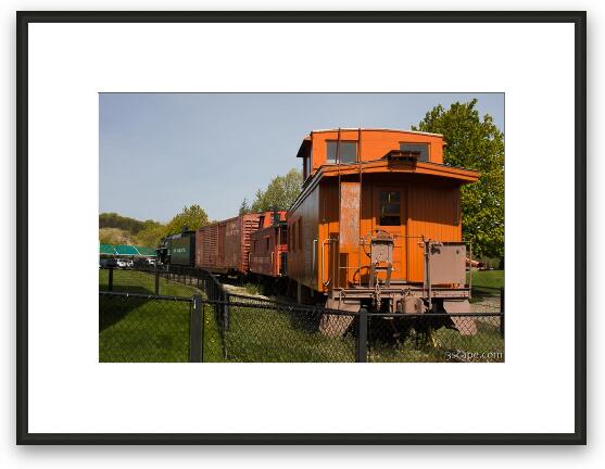 Old Pere Marquette Railroad Co. train Framed Fine Art Print