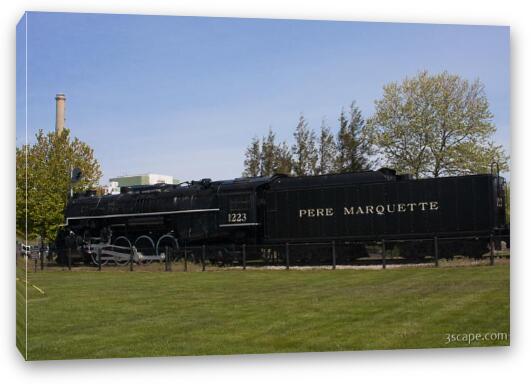 Pere Marquette locomotive Fine Art Canvas Print