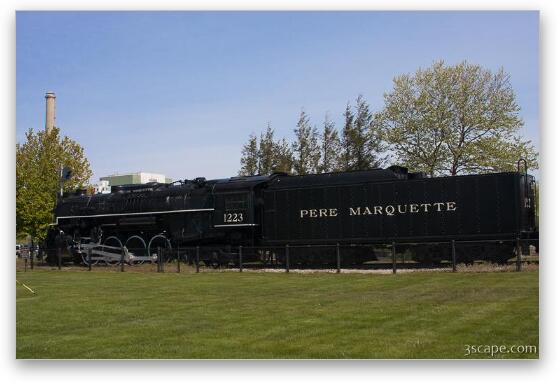 Pere Marquette locomotive Fine Art Metal Print