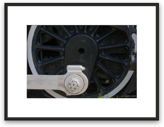 Big locomotive wheel Framed Fine Art Print