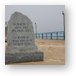 Memorial to those that died on this pier Metal Print