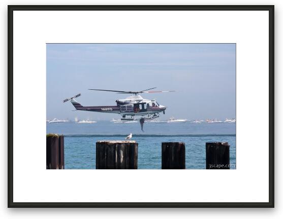 Chicago Fire Department scuba diver Framed Fine Art Print