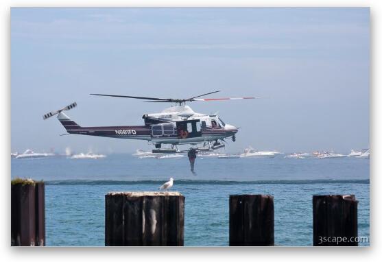 Chicago Fire Department scuba diver Fine Art Print