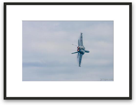 F/A-18 Super Hornet afterburner Framed Fine Art Print