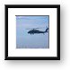 Army UH-60 Black Hawk Helicopter and B1-B Lancer Framed Print