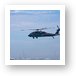 Army UH-60 Black Hawk Helicopter and B1-B Lancer Art Print