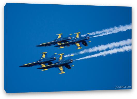 US Navy Blue Angels Fine Art Canvas Print