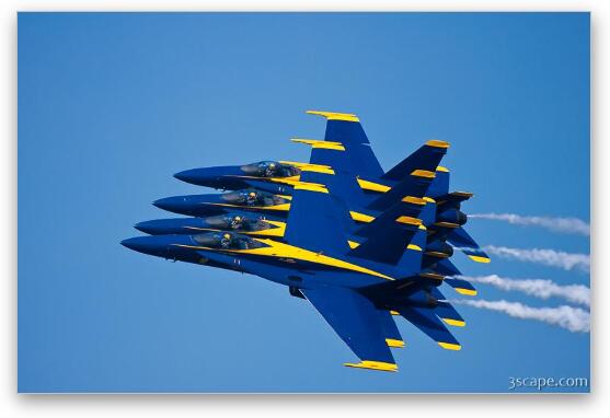 US Navy Blue Angels Fine Art Metal Print