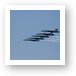 Blue Angels in tight formation Art Print