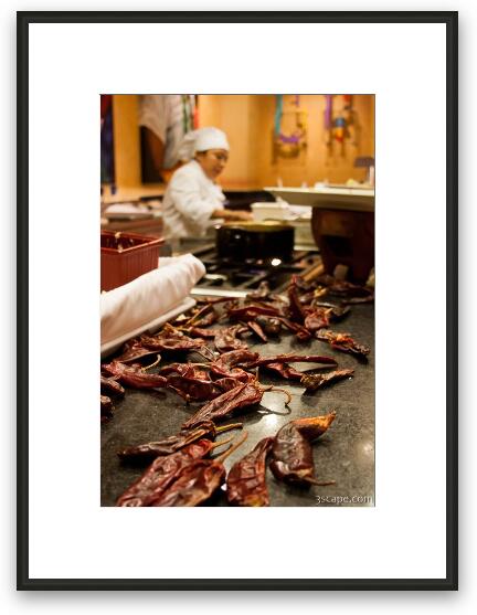 Barcelo restaurant Framed Fine Art Print