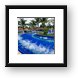 Pool jacuzzi area Framed Print