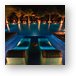 Night shot of the adult pool with sunken loungers Metal Print
